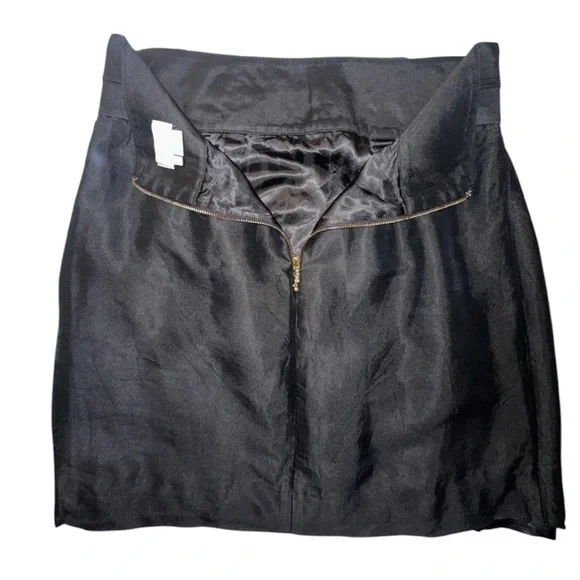 Kate Spade Women’s Maura Silk Blend Black Mini Skirt ~ Size 8 - Picture 4 of 7